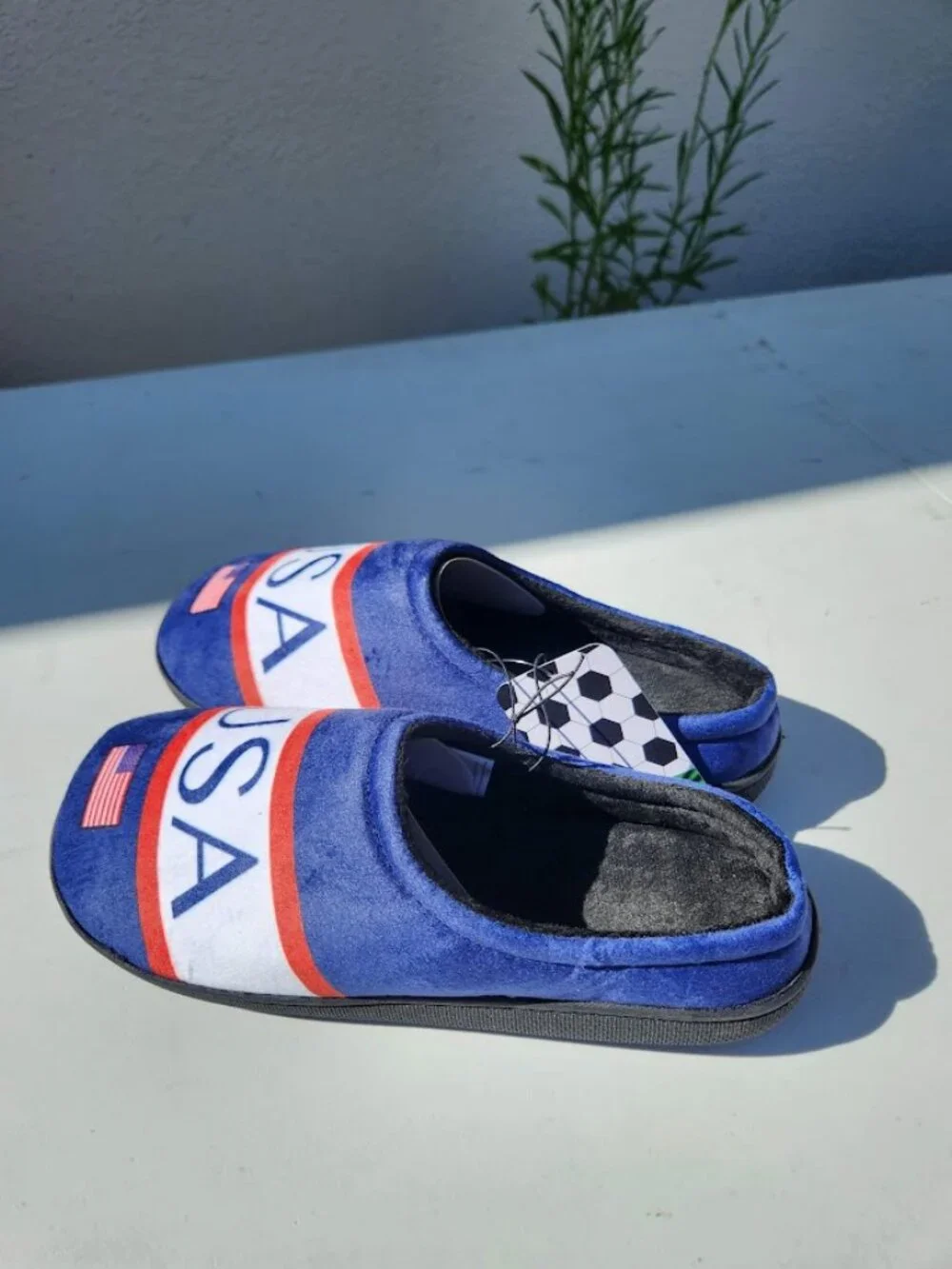 NEW Men's Size 9 / 10 USA Team Slippers Shoes House Sandals New w/ Tags Olympics